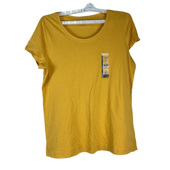 No Boundaries Womens Yellow Short Sleeve Scoop Neck Tee Shirt Size XXXL - Picture 2 of 7